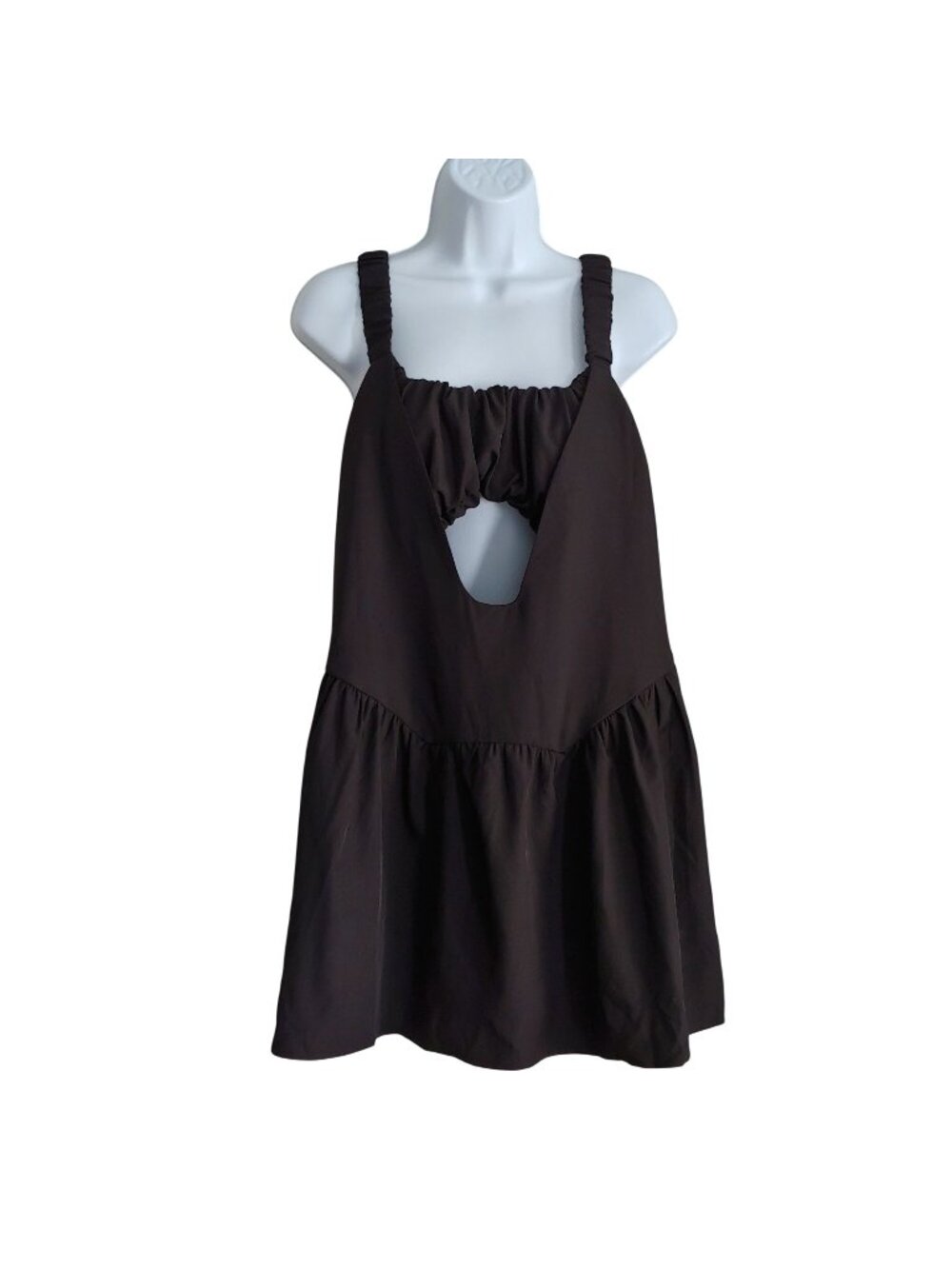 Women Cutout Babydoll Open Bust Mini Dress Edgy Whimsygoth Festival Clubwear Y2K